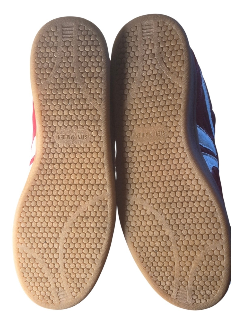 Steve Madden Red and White Women's Sneakers - Picture 6 of 6